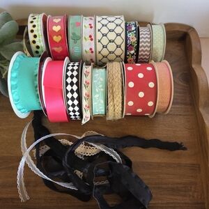 NWT Crafting Ribbon - Misc Patterns & Colors